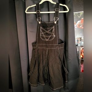 Black Hot Topic Overall Dress Size M